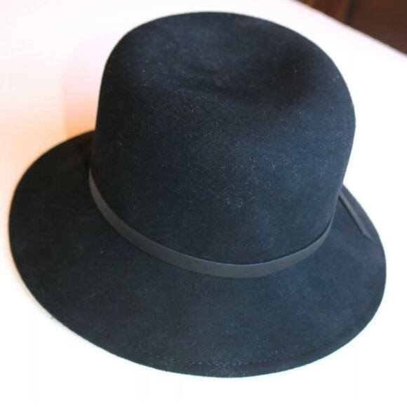 Nine West Hat Black 100% Wool Felt Hat CLASSIC - Picture 3 of 6
